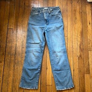 Good American Blue Straight Leg Jeans